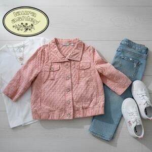 Laura Ashley Creamsicle Orange Jacket Sz. XL